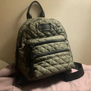 Quilted Olive Steve Madden Mini Backpack